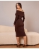 Vestido Lavi Modal - Marrom