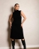 Vestido Beca Modal - Preto