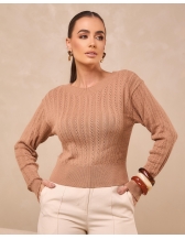 Blusa Manu Modal - Bege Novo