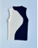 Blusa Julia Modal - Azul marinho/ Bege