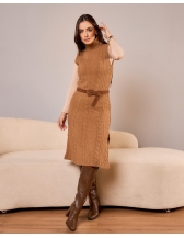 Vestido Liz Mousse - Caramelo